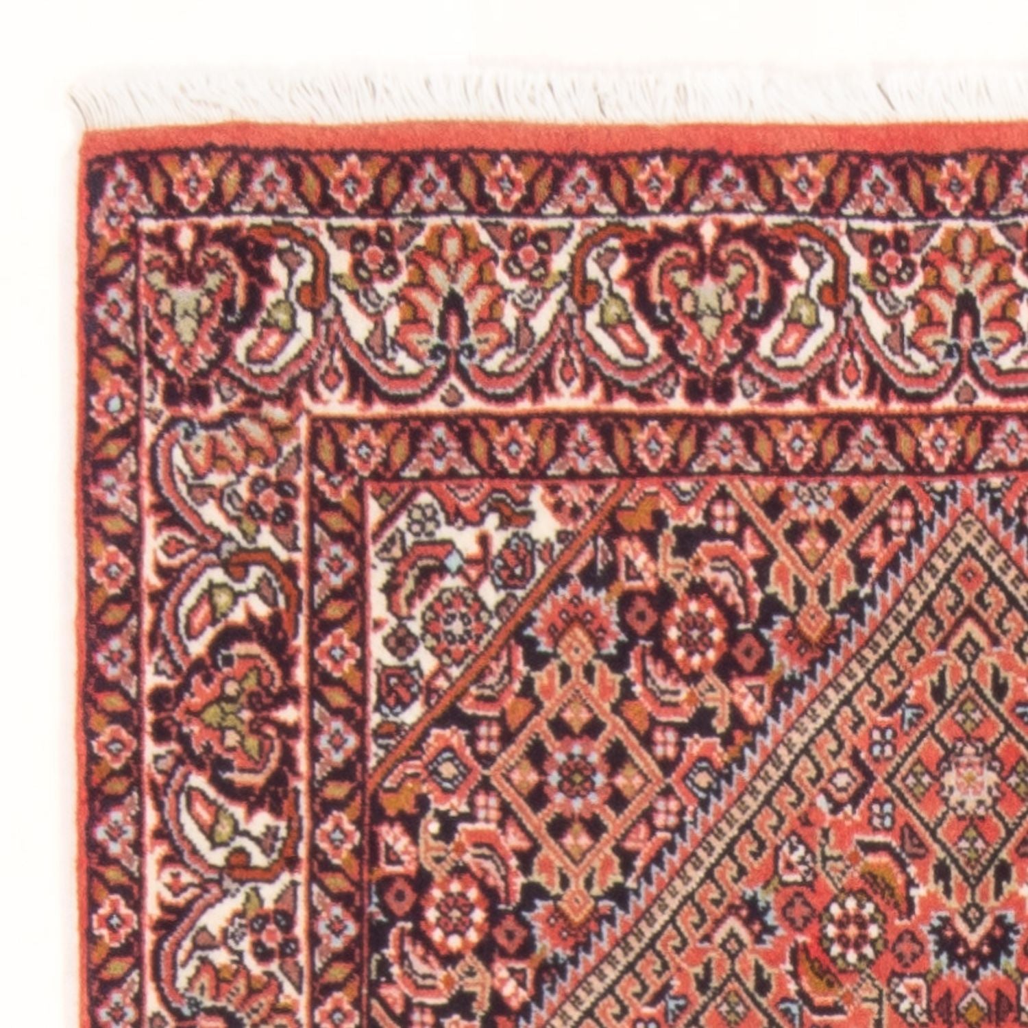 Alfombra persa - Bidjar - 132 x 84 cm - rojo
