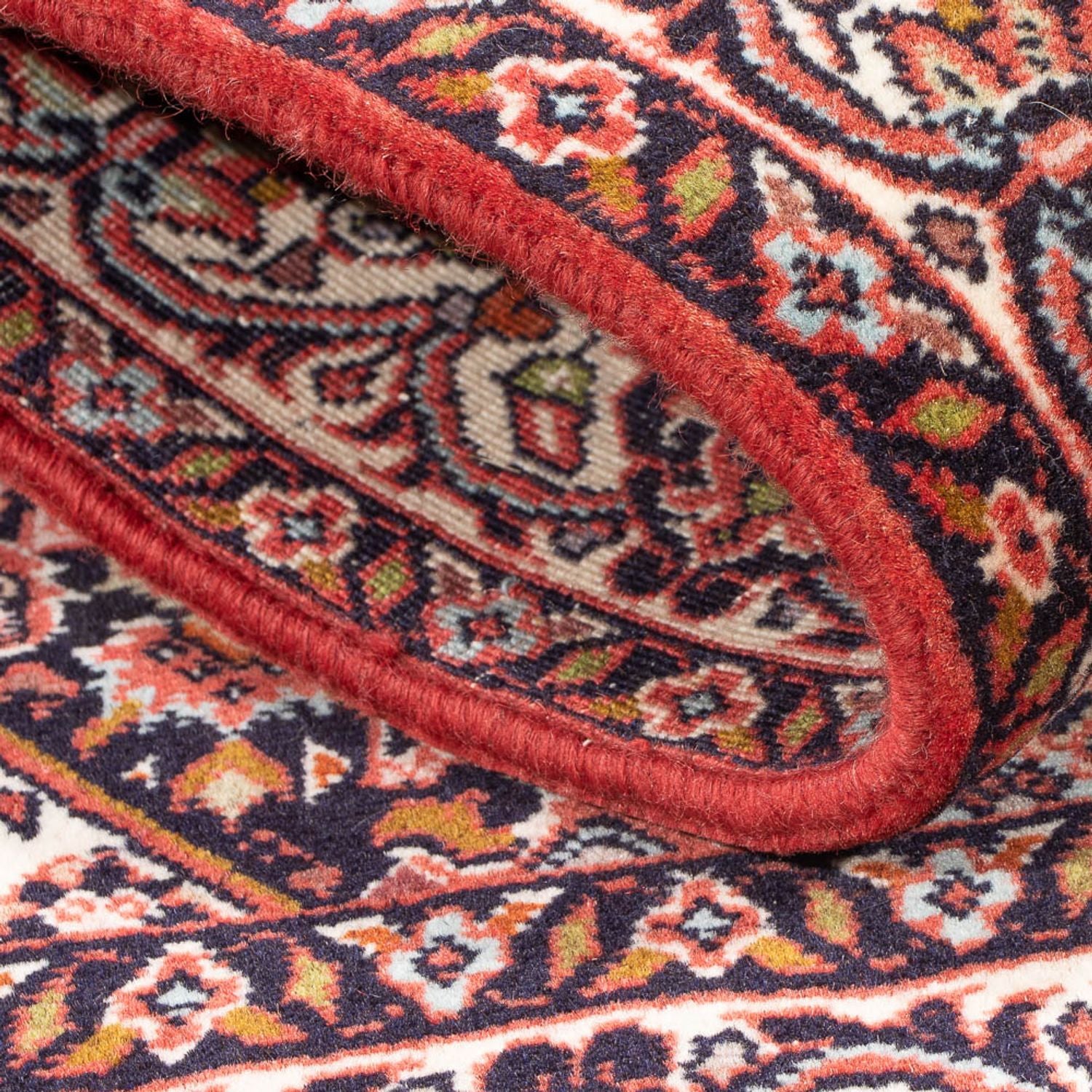 Alfombra persa - Bidjar - 132 x 84 cm - rojo