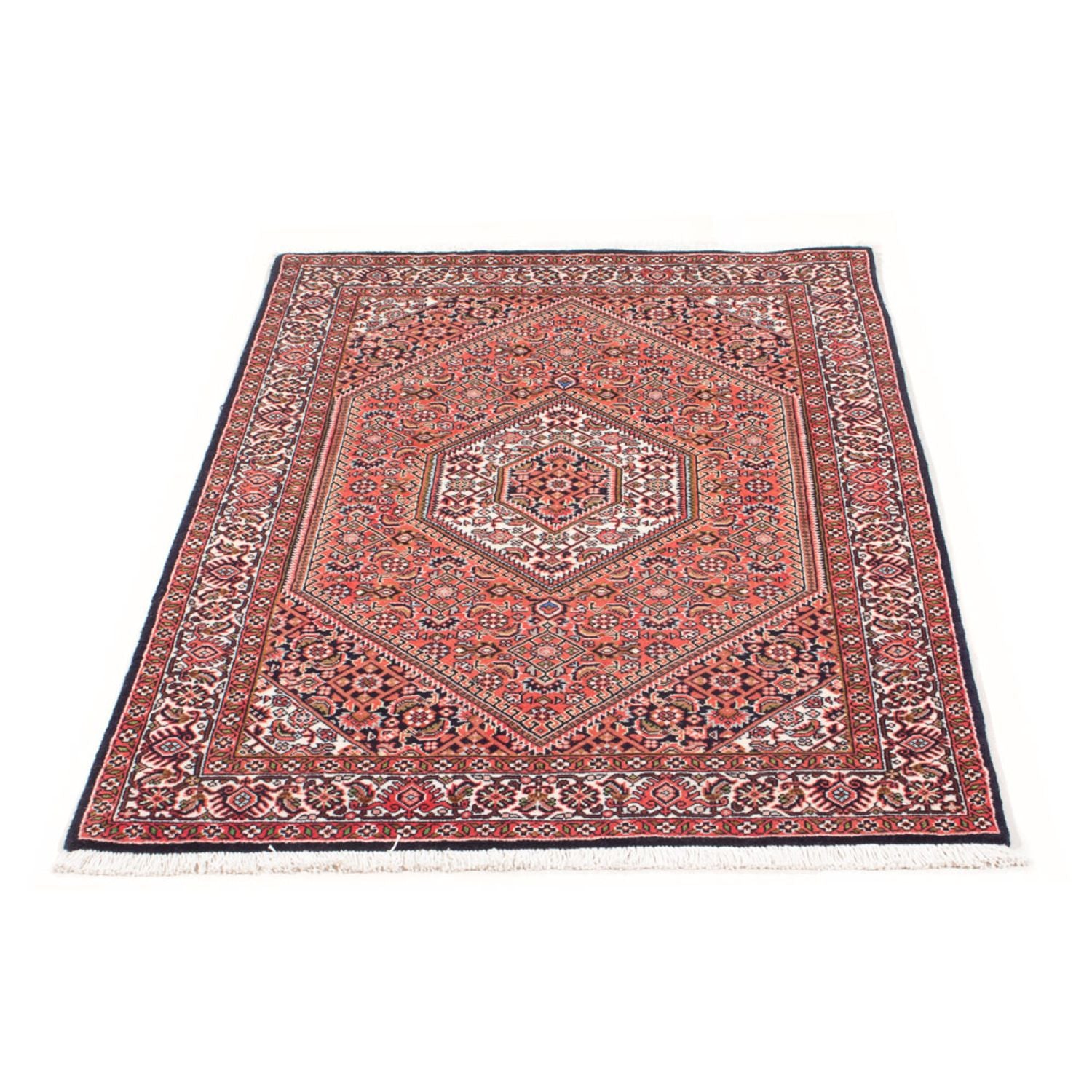 Alfombra persa - Bidjar - 133 x 84 cm - rojo