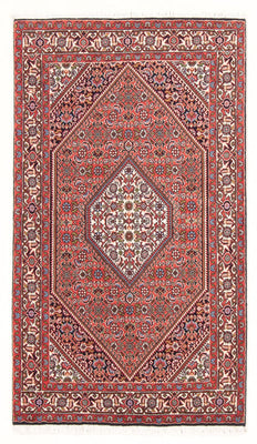 Alfombra persa - Bidjar - 142 x 84 cm - rojo