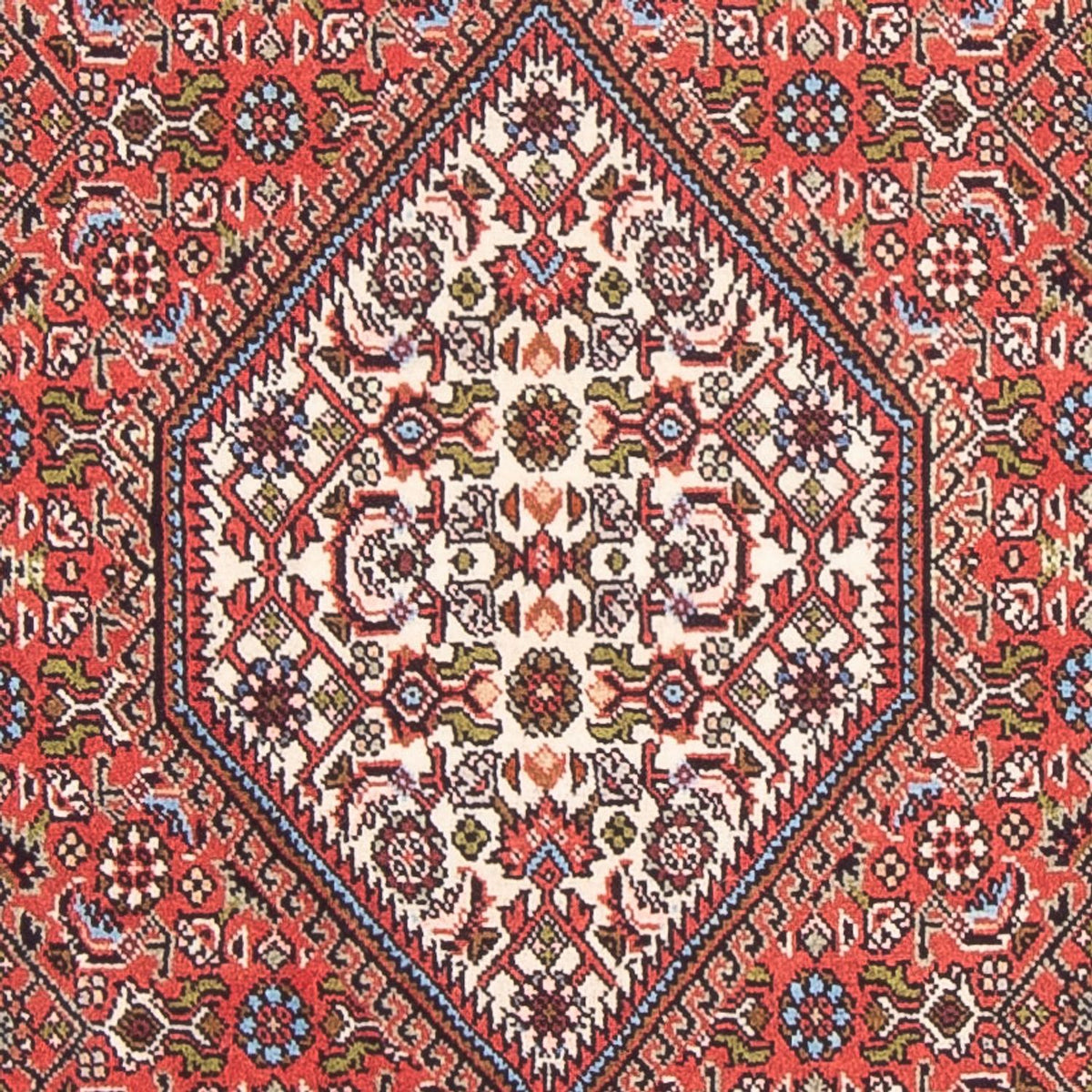 Alfombra persa - Bidjar - 142 x 84 cm - rojo