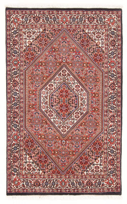 Alfombra persa - Bidjar - 134 x 88 cm - rojo