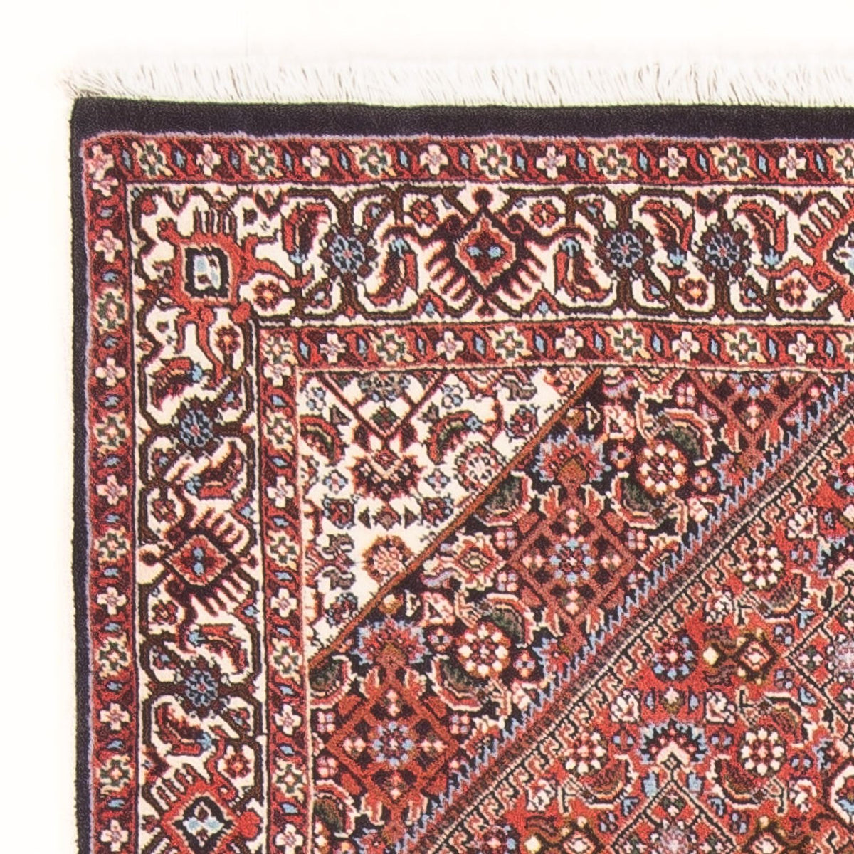 Alfombra persa - Bidjar - 134 x 88 cm - rojo