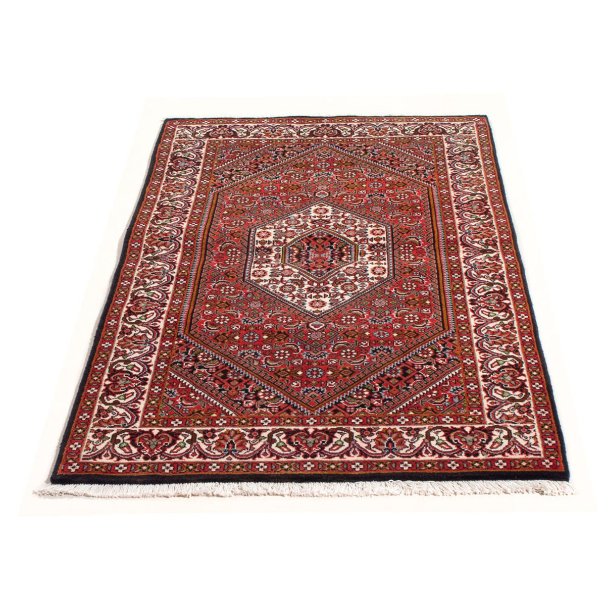 Alfombra persa - Bidjar - 144 x 82 cm - rojo