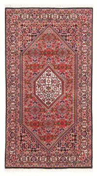 Alfombra persa - Bidjar - 142 x 80 cm - rojo