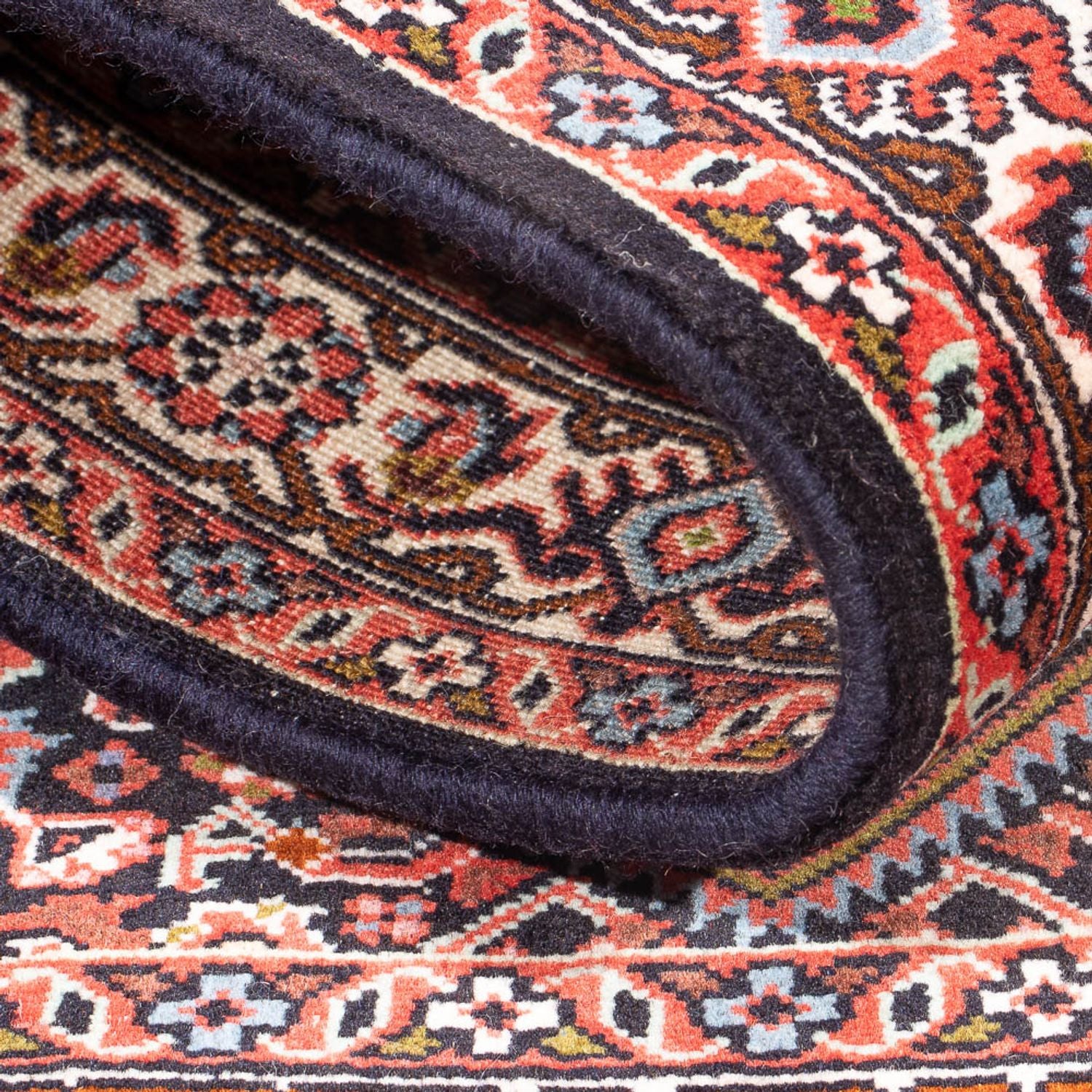 Alfombra persa - Bidjar - 142 x 80 cm - rojo