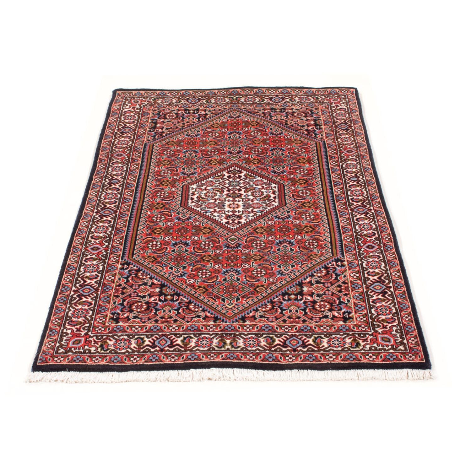 Alfombra persa - Bidjar - 142 x 80 cm - rojo