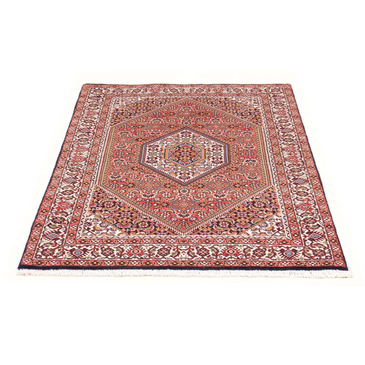 Alfombra persa - Bidjar - 148 x 88 cm - rojo