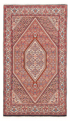 Alfombra persa - Bidjar - 154 x 90 cm - rojo