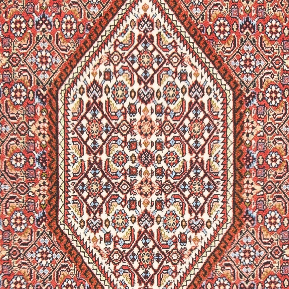 Alfombra persa - Bidjar - 154 x 90 cm - rojo