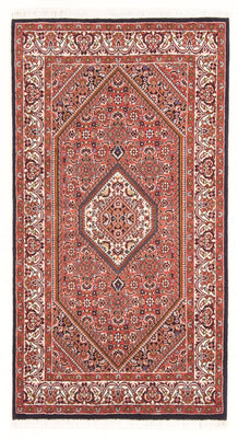Alfombra persa - Bidjar - 140 x 83 cm - rojo