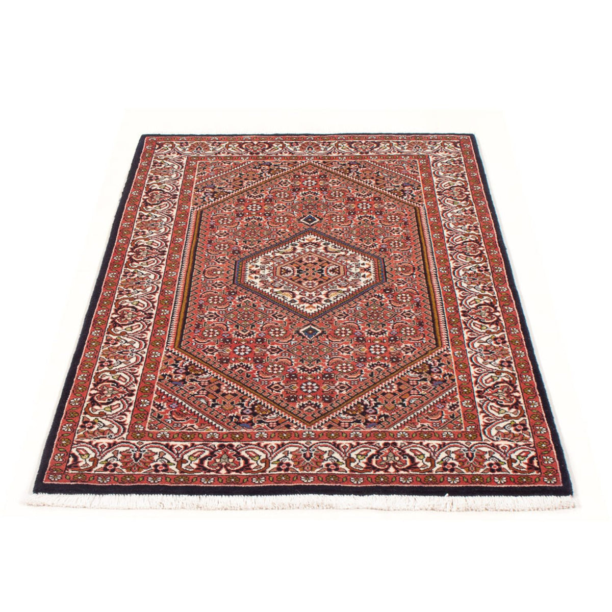 Alfombra persa - Bidjar - 140 x 83 cm - rojo