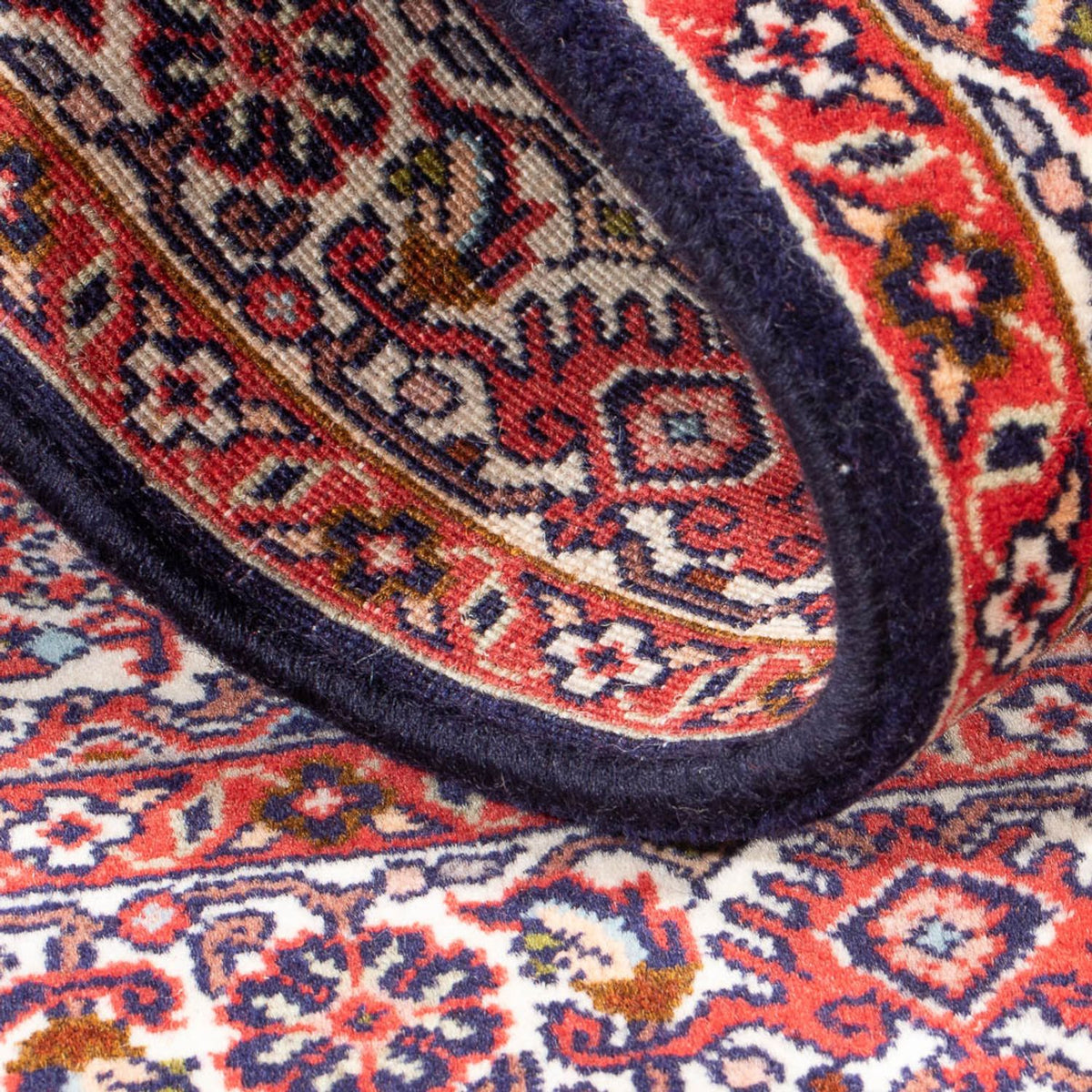 Alfombra persa - Bidjar - 130 x 86 cm - rojo