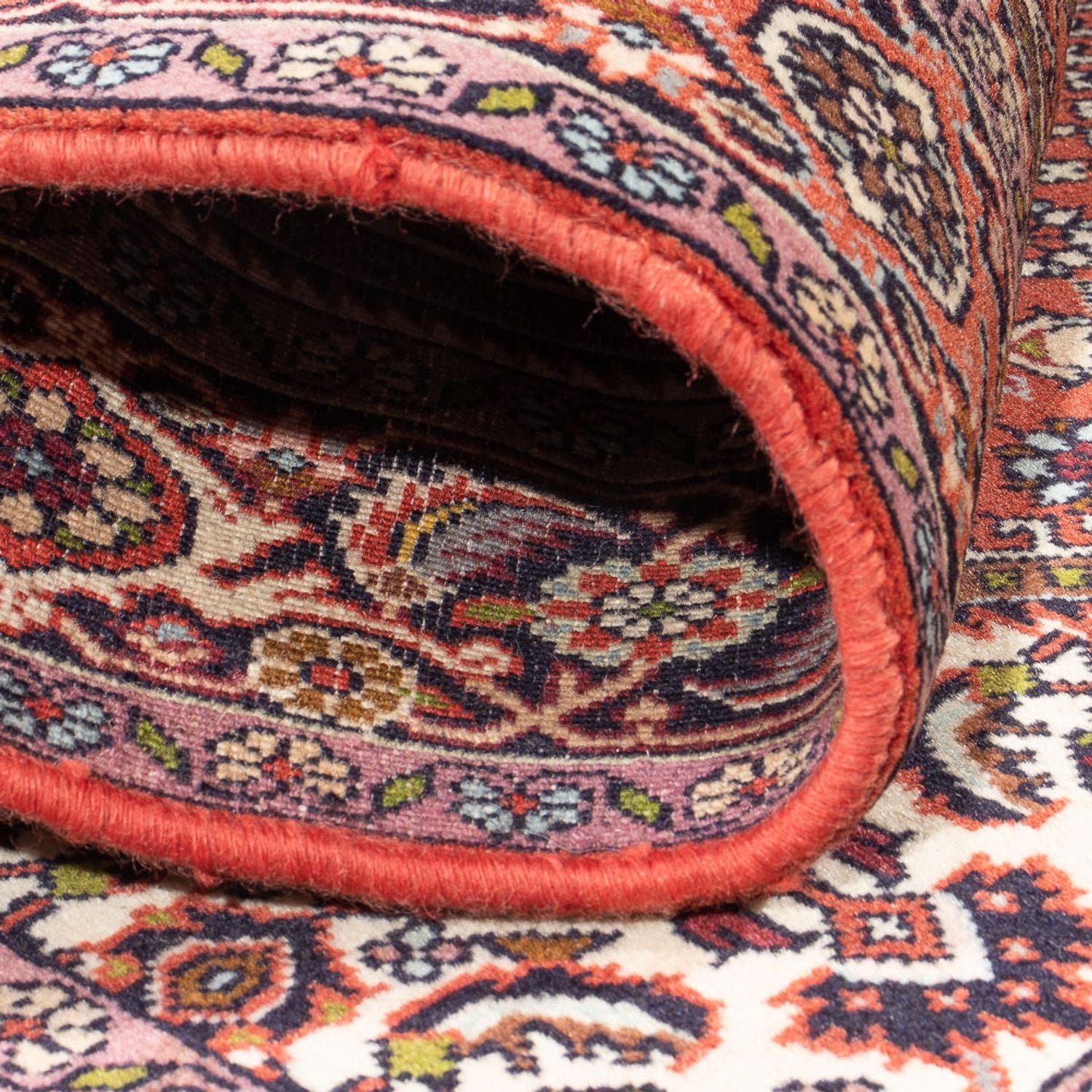 Alfombra persa - Bidjar - 140 x 80 cm - rojo