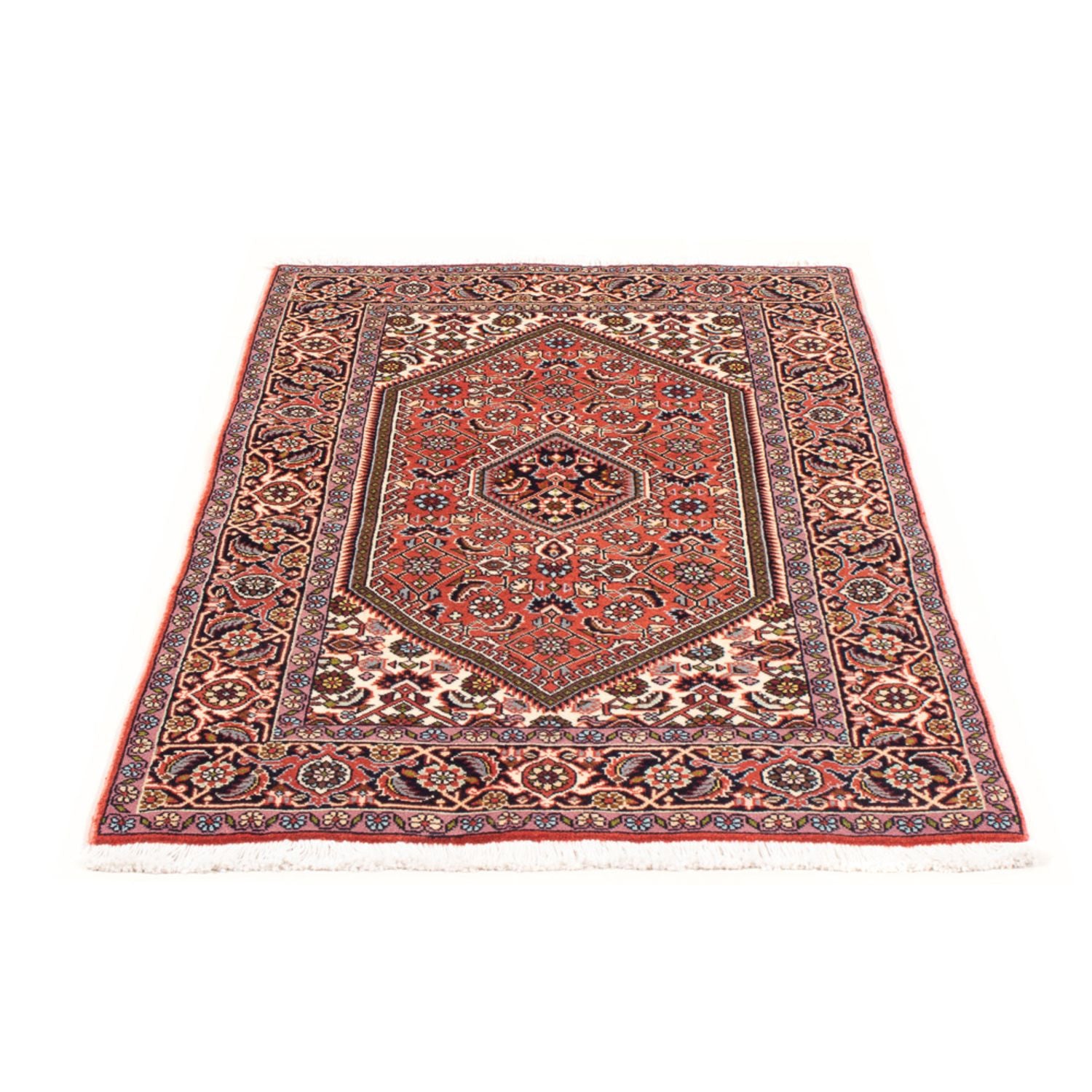 Alfombra persa - Bidjar - 140 x 80 cm - rojo