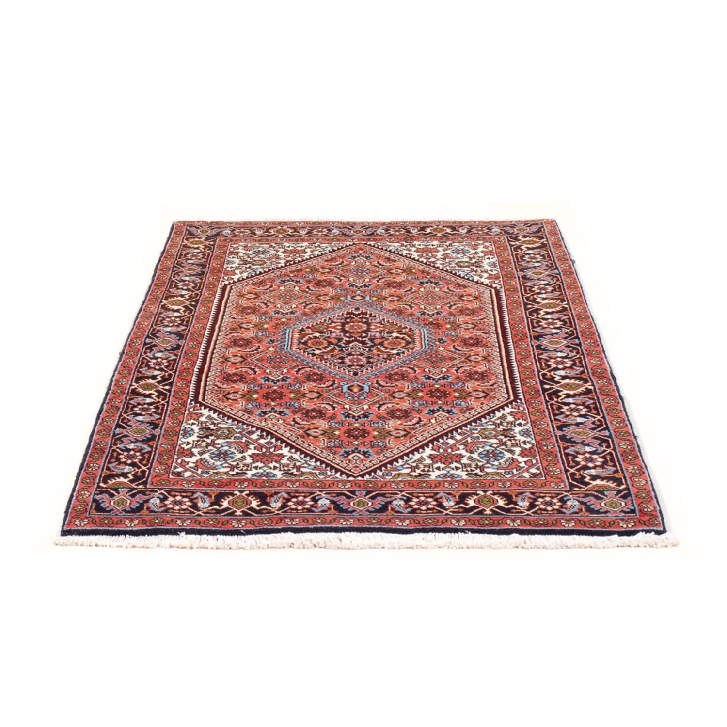 Alfombra persa - Bidjar - 143 x 85 cm - rojo