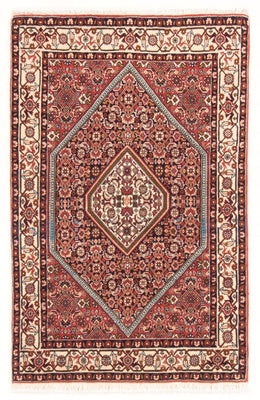 Alfombra persa - Bidjar - 127 x 82 cm - rojo
