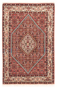 Alfombra persa - Bidjar - 127 x 82 cm - rojo