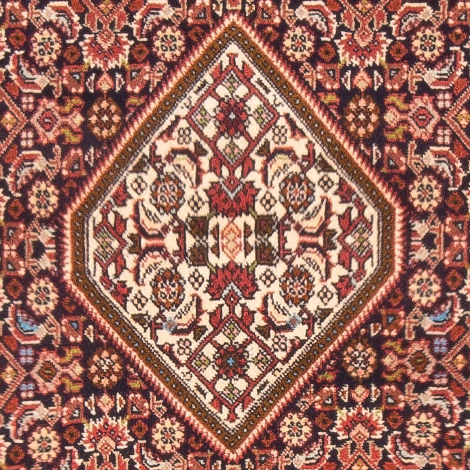 Alfombra persa - Bidjar - 127 x 82 cm - rojo