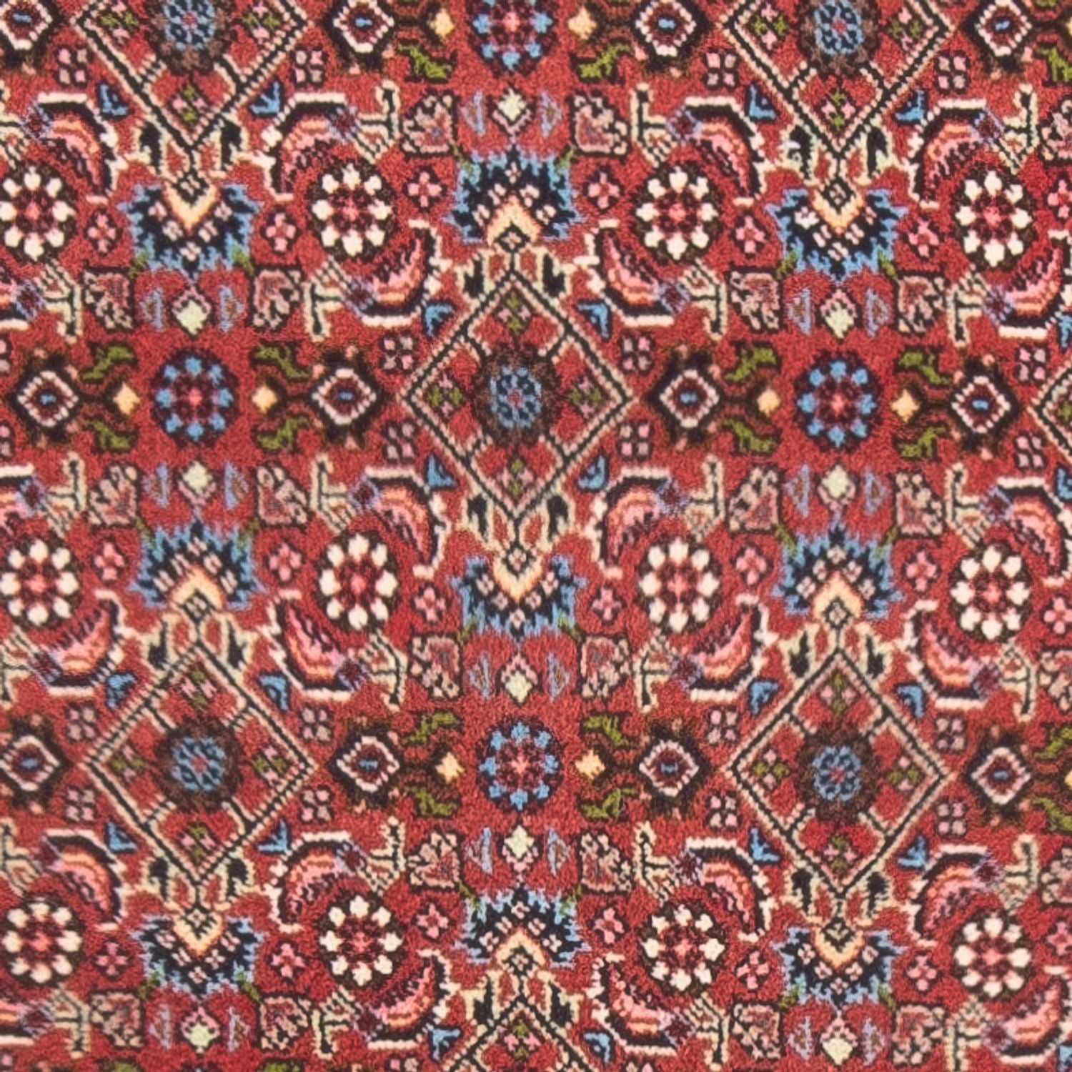 Alfombra persa - Bidjar - 143 x 81 cm - rojo