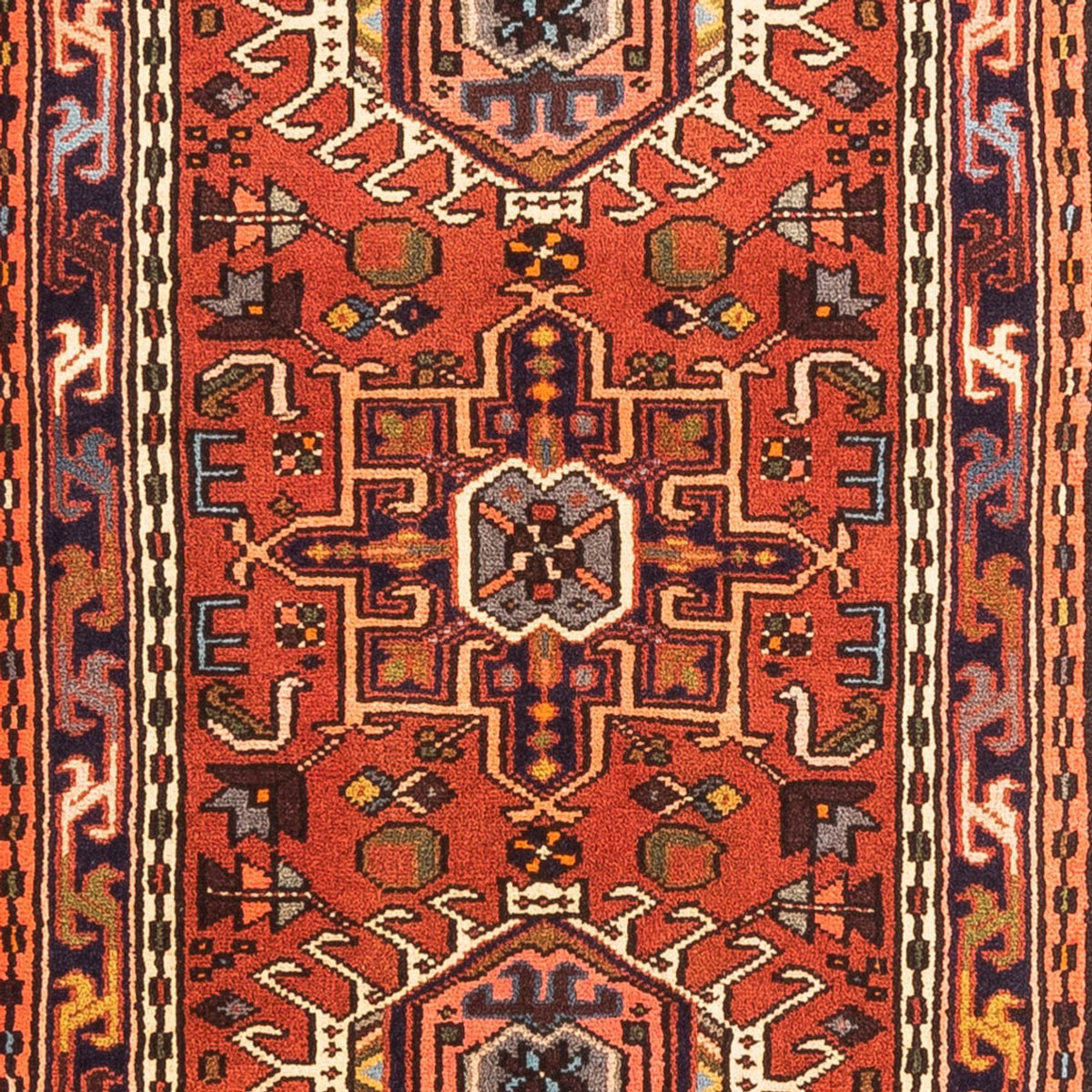 Alfombra de pasillo Alfombra persa - Nómada - 282 x 70 cm - rojo