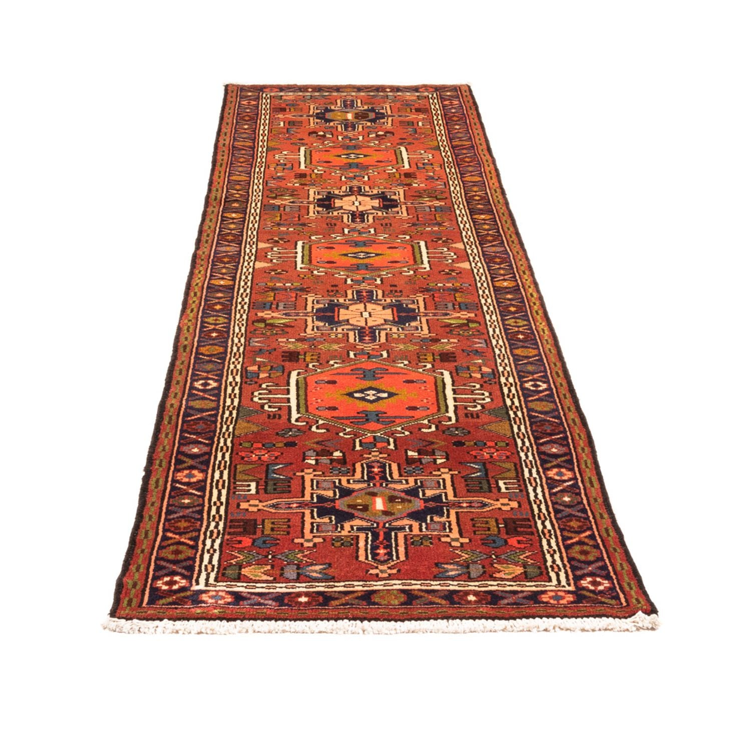 Alfombra de pasillo Alfombra persa - Nómada - 274 x 79 cm - rojo