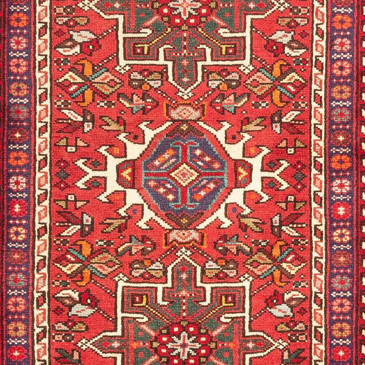Alfombra de pasillo Alfombra persa - Nómada - 257 x 72 cm - rojo