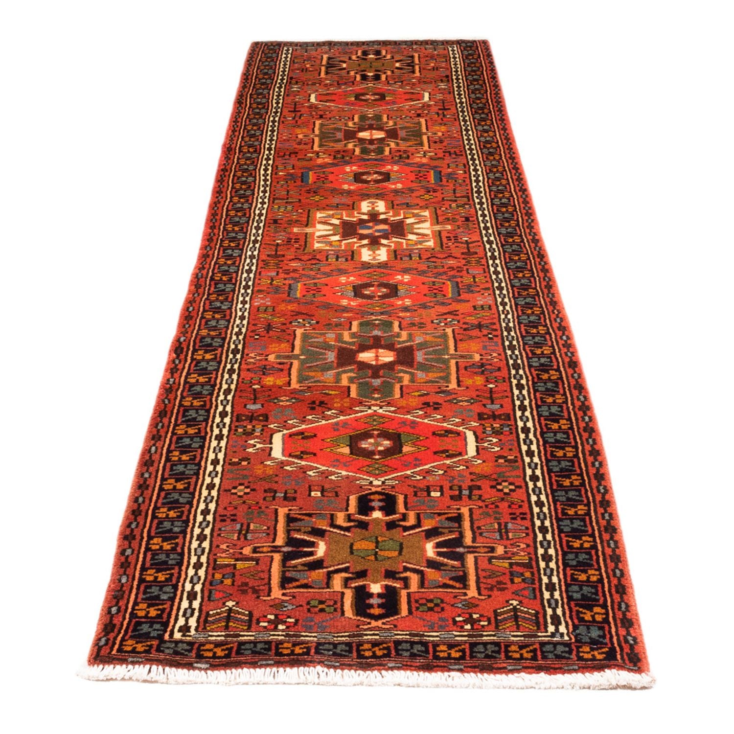 Alfombra de pasillo Alfombra persa - Nómada - 304 x 72 cm - rojo