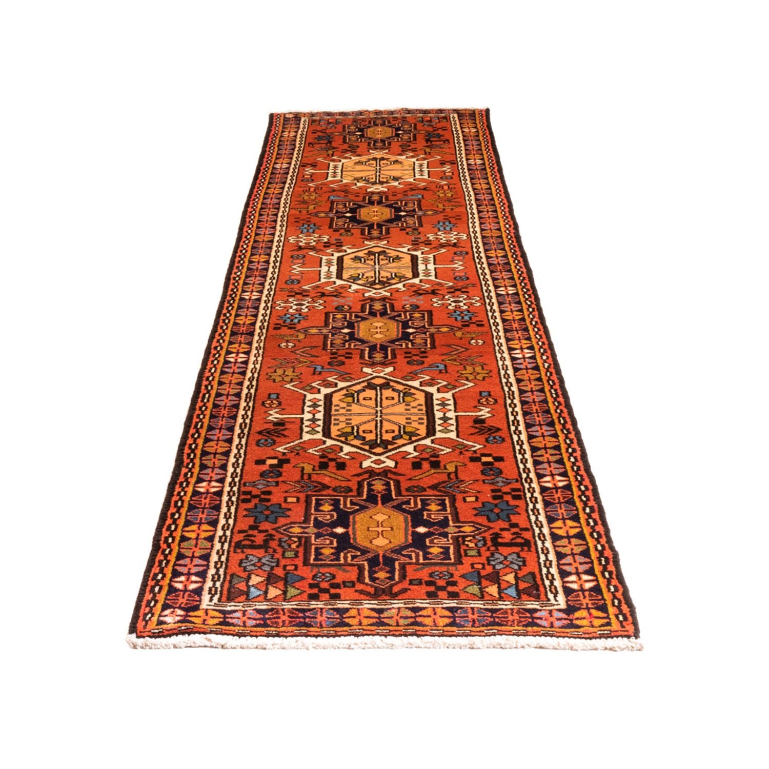 Alfombra de pasillo Alfombra persa - Nómada - 296 x 70 cm - rojo
