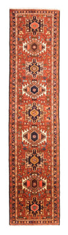 Qaraja Alfombra 70x283cm - Alfombra persa - Alfombra de pasillo / Rojo / 70 x 283 cm Alfombra de pasillo