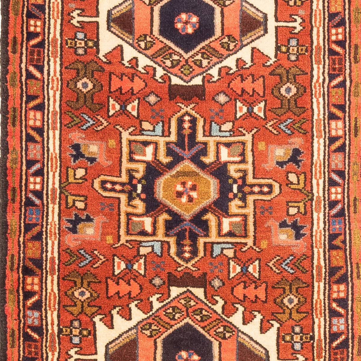 Alfombra de pasillo Alfombra persa - Nómada - 283 x 70 cm - rojo