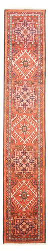 Qaraja Alfombra 83x432cm - Alfombra persa - Alfombra de pasillo / Rojo / 83 x 432 cm Alfombra de pasillo