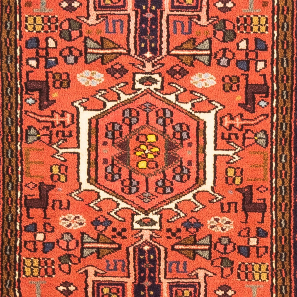 Alfombra de pasillo Alfombra persa - Nómada - 277 x 70 cm - rojo
