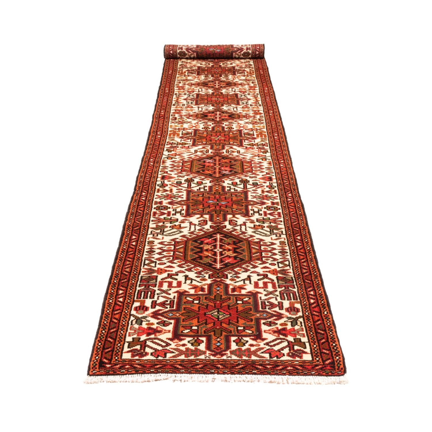 Alfombra de pasillo Alfombra persa - Nómada - 468 x 74 cm - crema