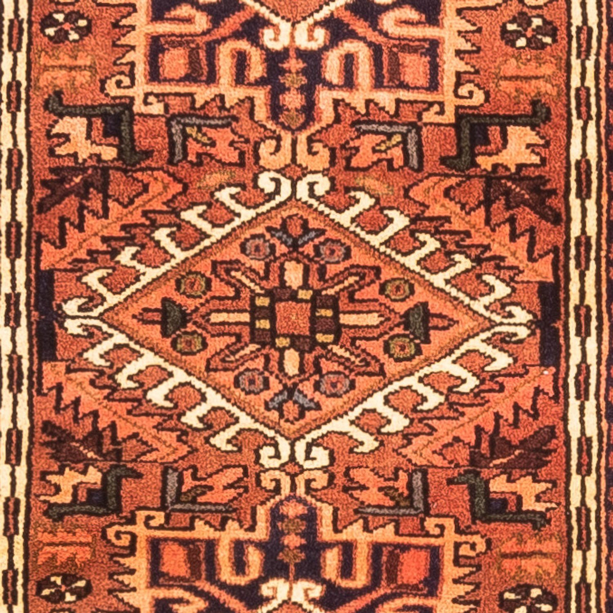 Alfombra de pasillo Alfombra persa - Nómada - 196 x 64 cm - rojo