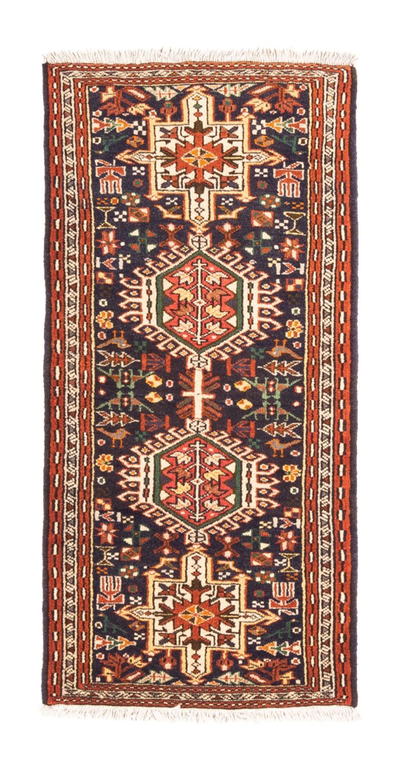 Alfombra persa - Nómada - 146 x 70 cm - azul oscuro