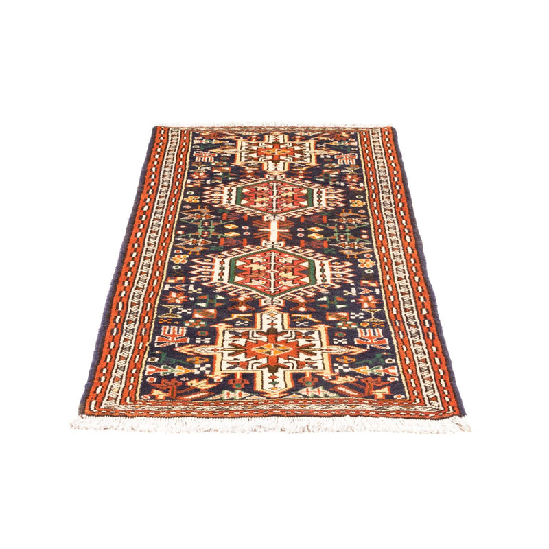 Alfombra persa - Nómada - 146 x 70 cm - azul oscuro