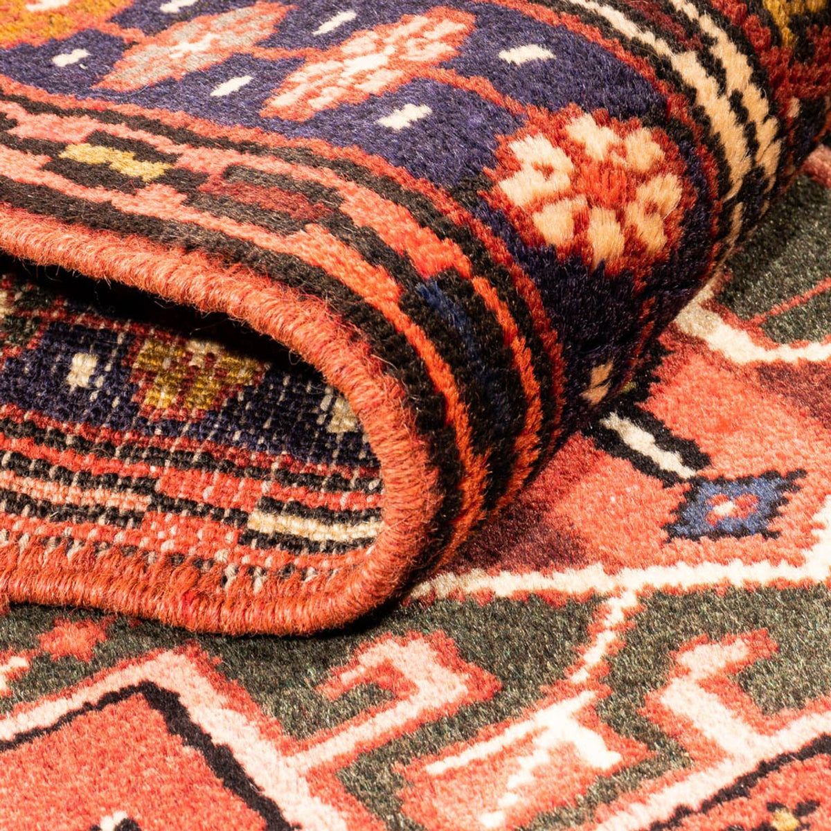 Alfombra de pasillo Alfombra persa - Nómada - 215 x 64 cm - rojo