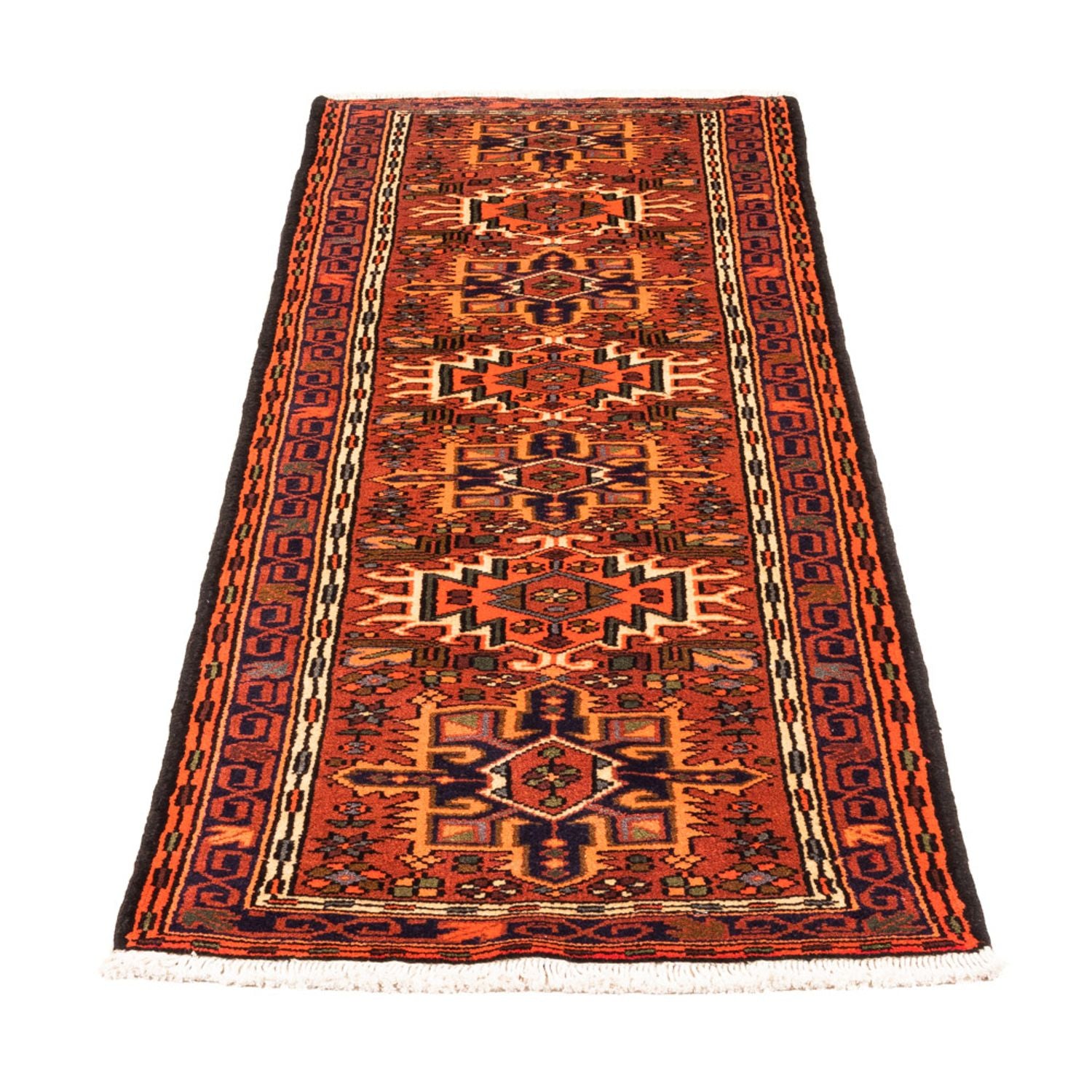 Alfombra de pasillo Alfombra persa - Nómada - 194 x 67 cm - rojo