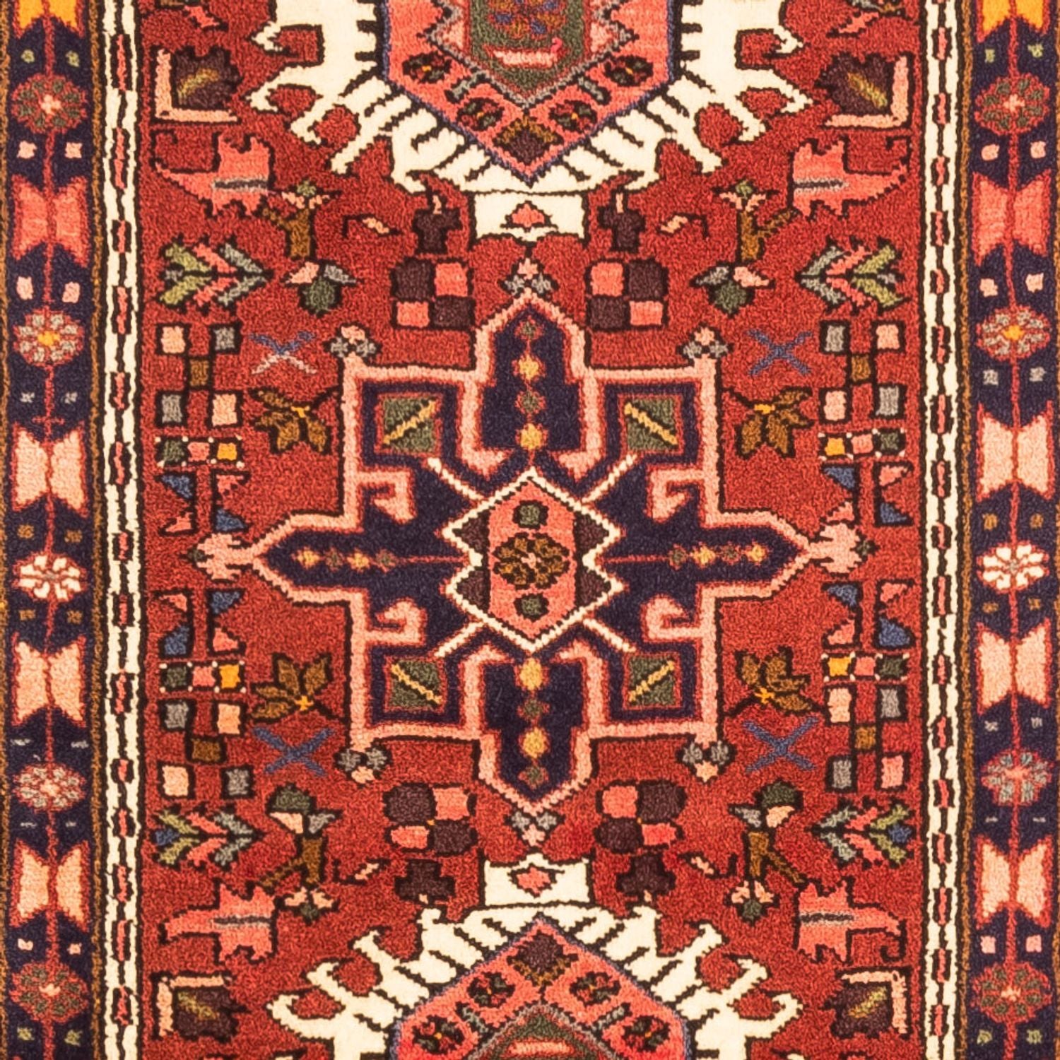 Alfombra de pasillo Alfombra persa - Nómada - 278 x 70 cm - rojo