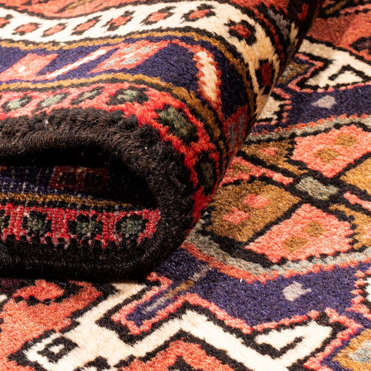 Alfombra de pasillo Alfombra persa - Nómada - 297 x 73 cm - rojo