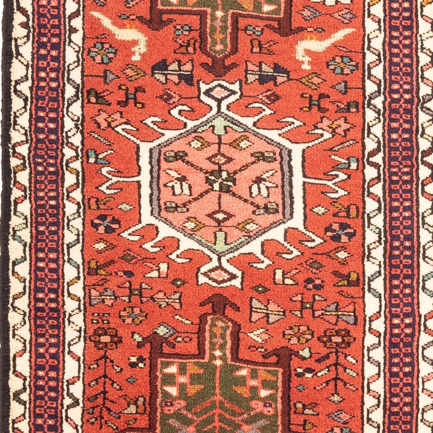 Alfombra de pasillo Alfombra persa - Nómada - 303 x 70 cm - rojo