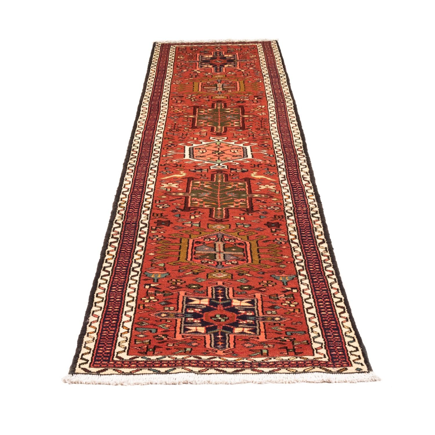 Alfombra de pasillo Alfombra persa - Nómada - 303 x 70 cm - rojo