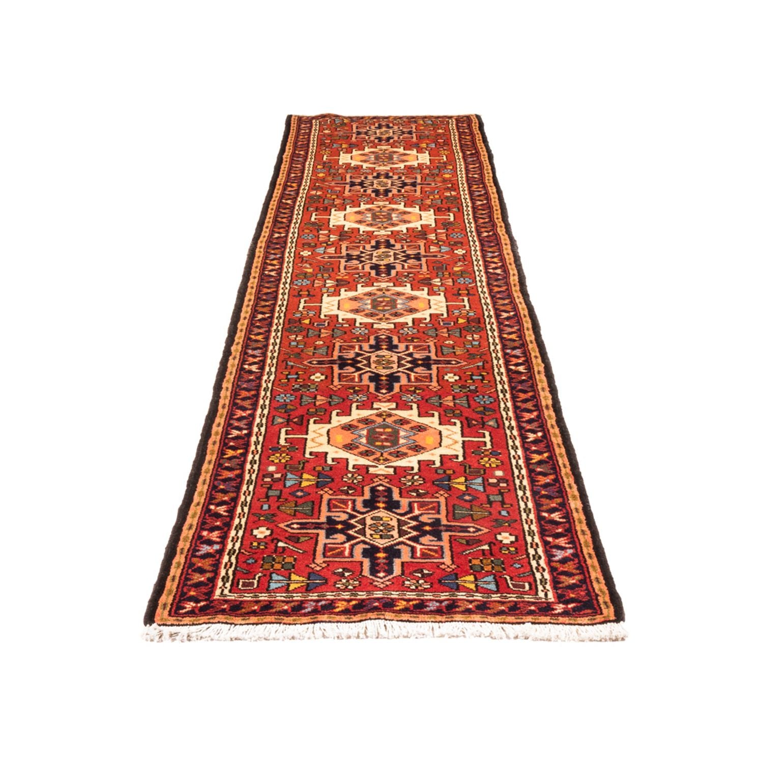 Alfombra de pasillo Alfombra persa - Nómada - 299 x 75 cm - rojo