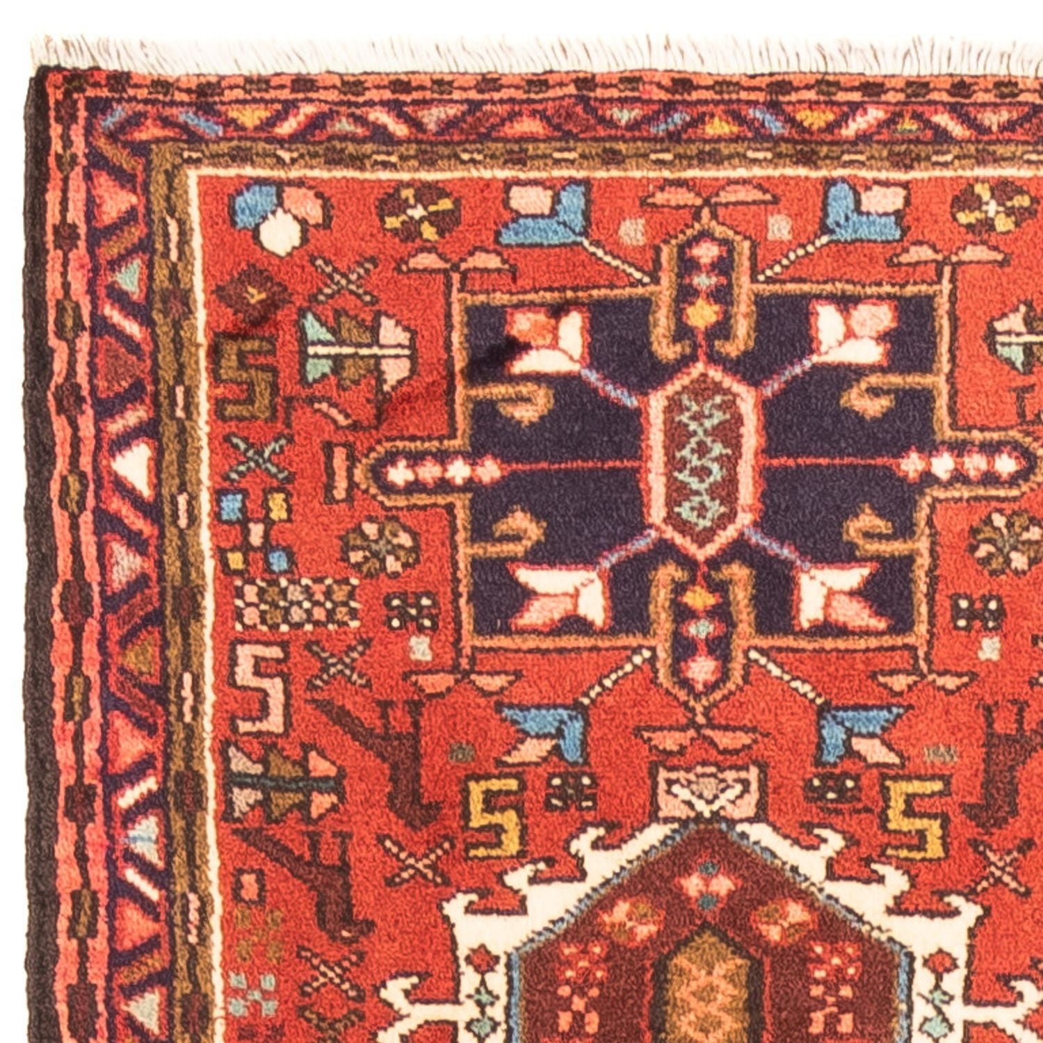 Alfombra de pasillo Alfombra persa - Nómada - 278 x 68 cm - rojo