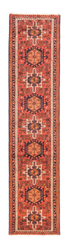 Qaraja Alfombra 73x313cm - Alfombra persa - Alfombra de pasillo / Rojo / 73 x 313 cm Alfombra de pasillo