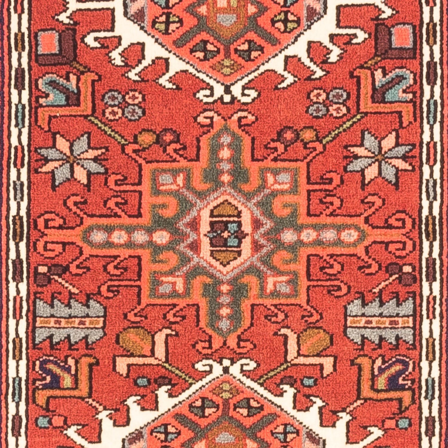 Alfombra de pasillo Alfombra persa - Nómada - 284 x 70 cm - rojo