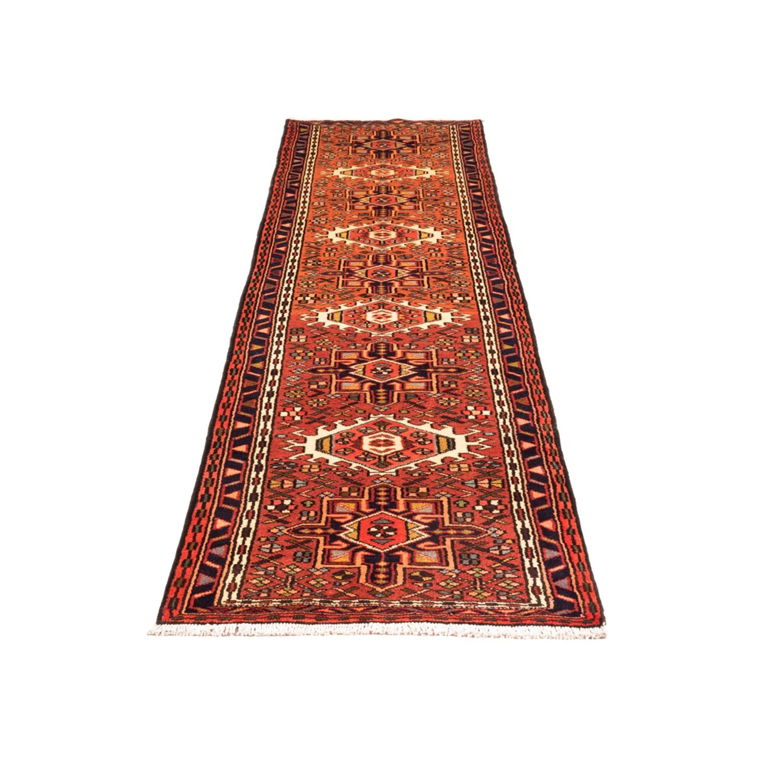 Alfombra de pasillo Alfombra persa - Nómada - 281 x 68 cm - rojo