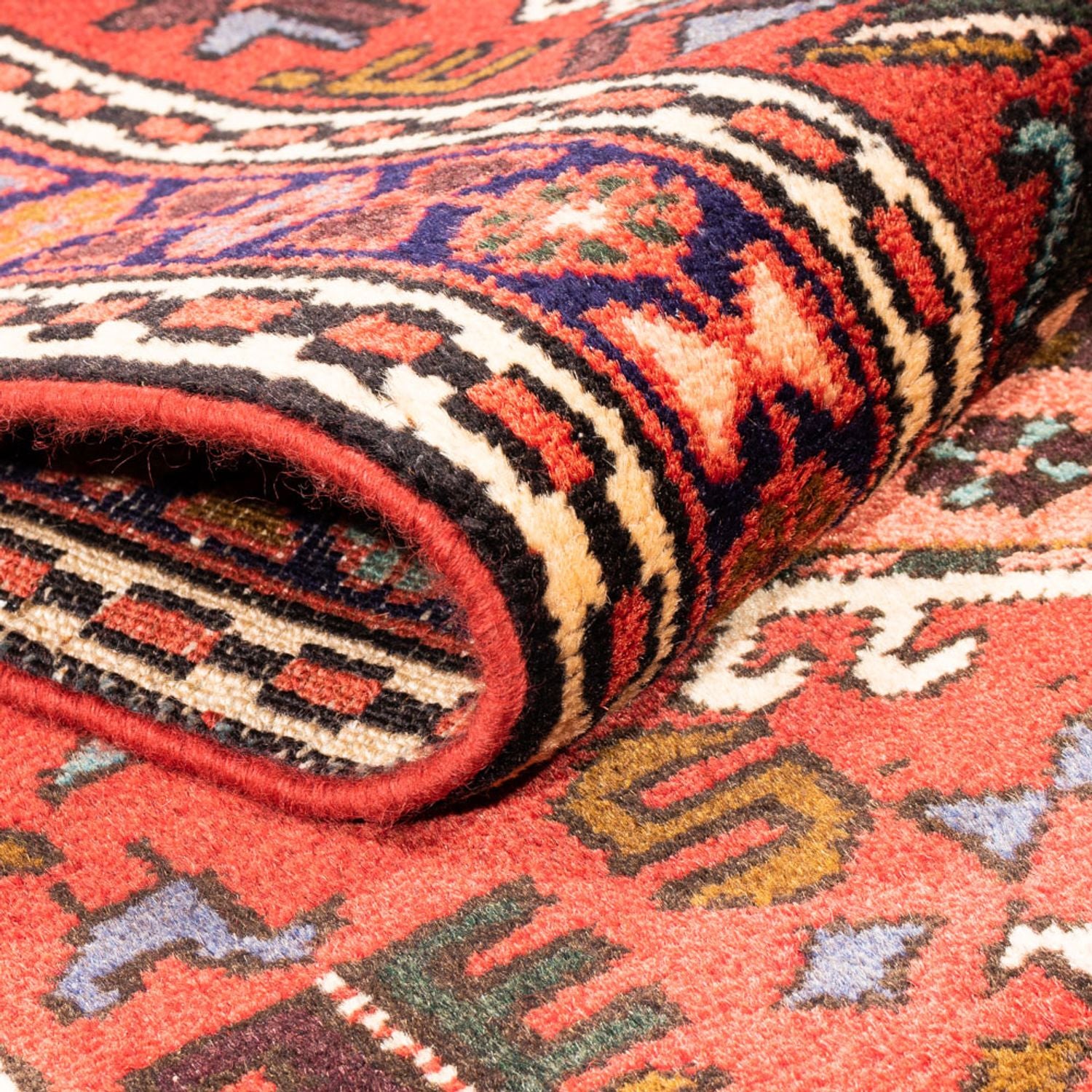 Alfombra de pasillo Alfombra persa - Nómada - 284 x 69 cm - rojo