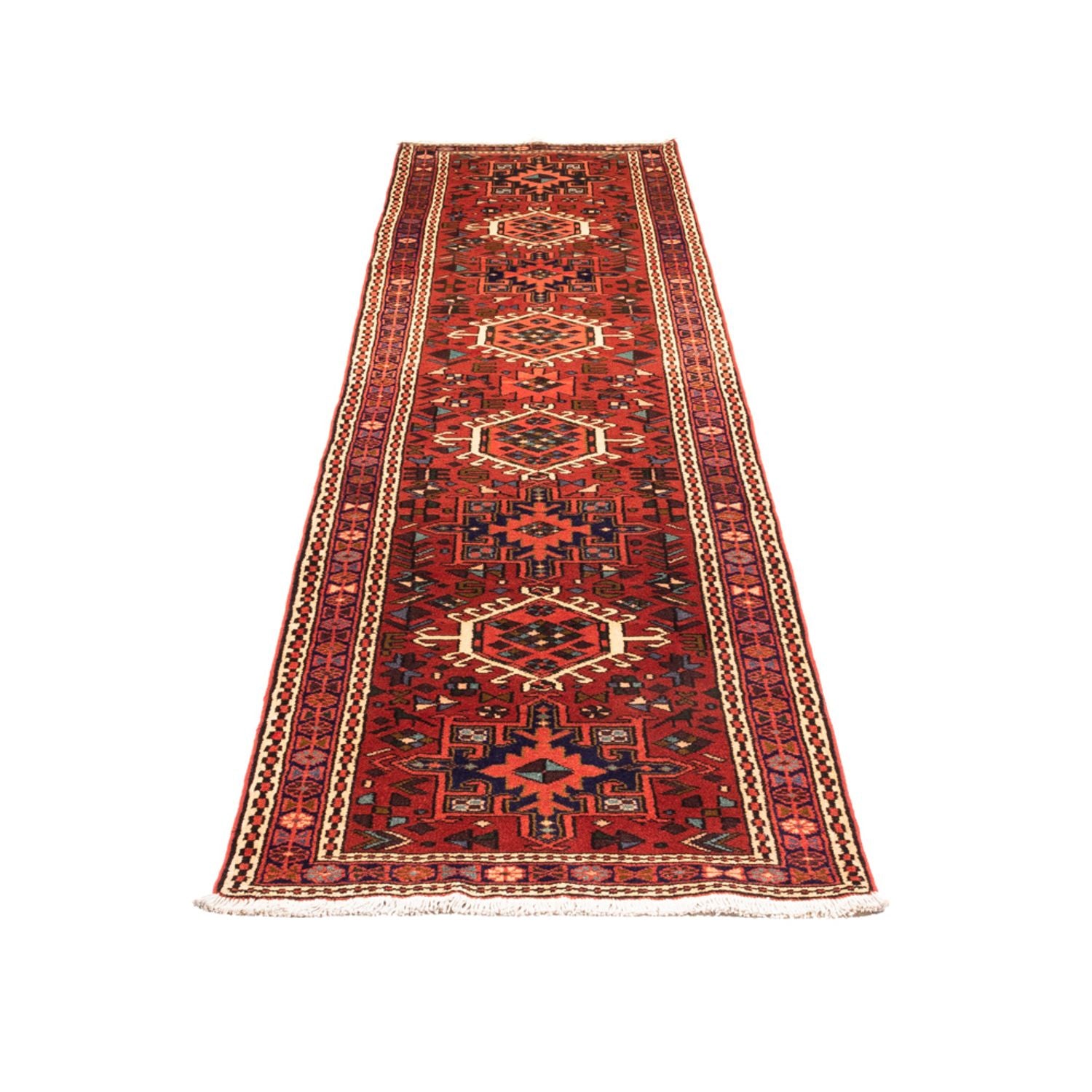 Alfombra de pasillo Alfombra persa - Nómada - 284 x 69 cm - rojo